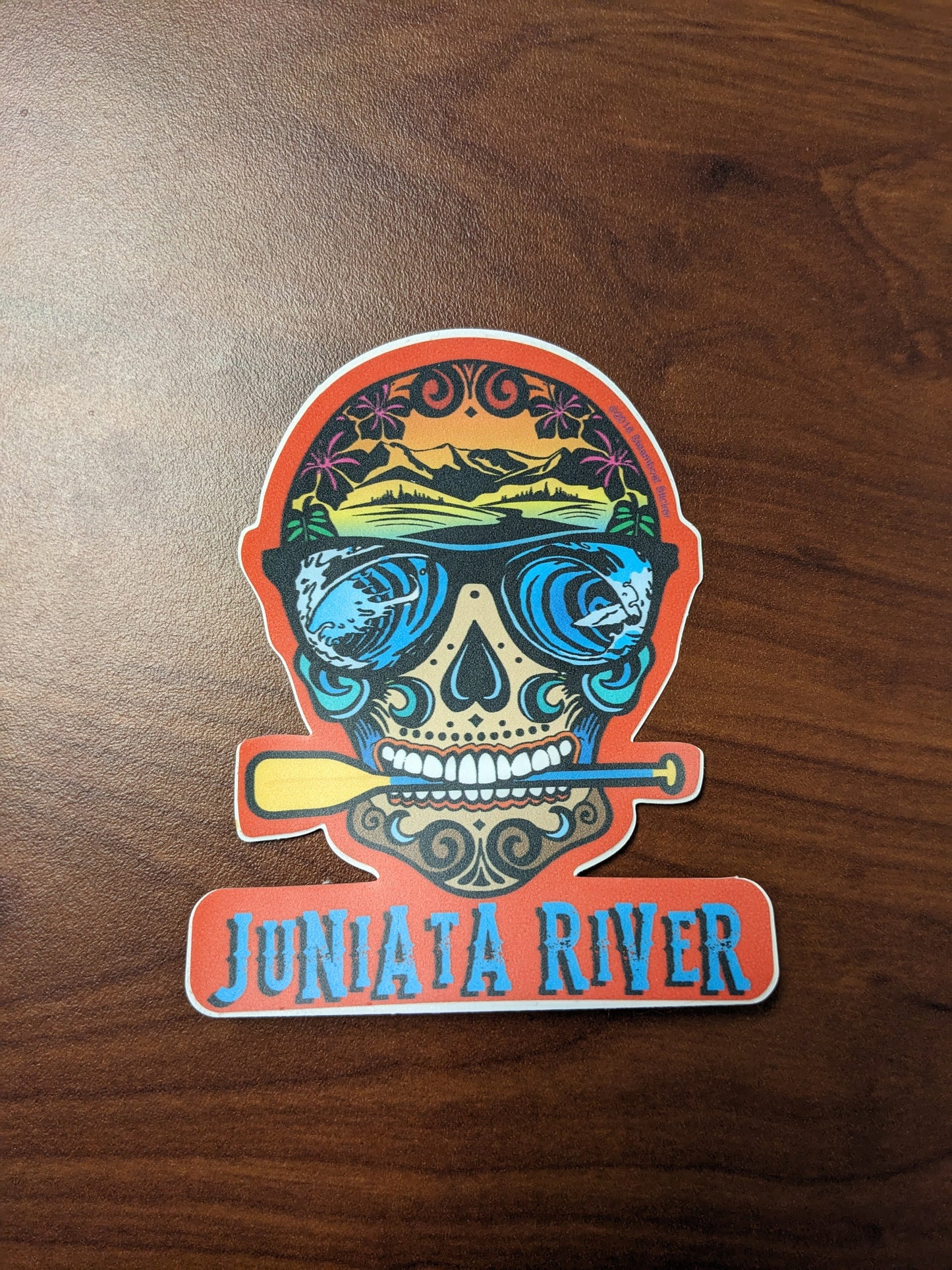 Juniata River Skull Sticker