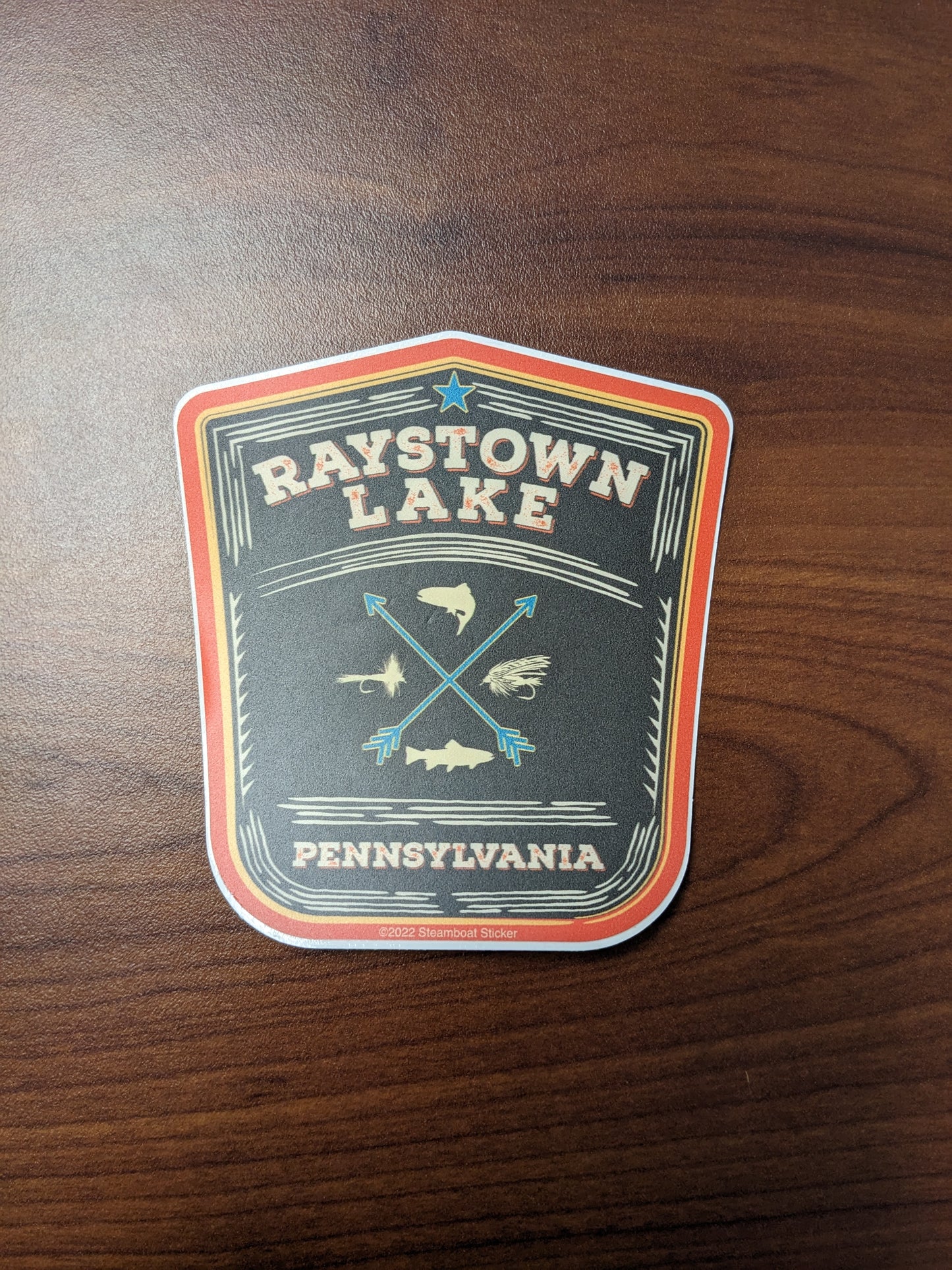 Raystown Lake Arrow Sticker